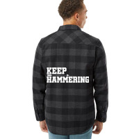 Keep Hammering Archery Motivational Archery Bow Hu Flannel Shirt | Artistshot