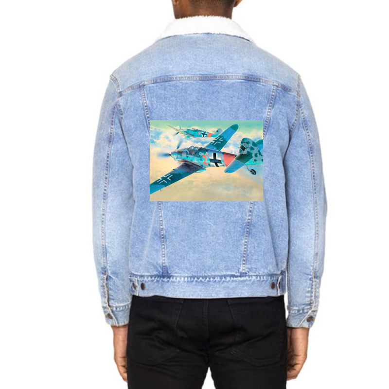 Trending Bf 109 Unisex Sherpa-lined Denim Jacket | Artistshot