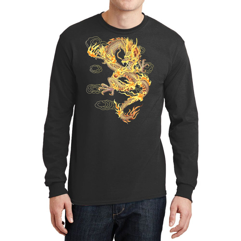 Traditional Chinese Dragon Symbol Of Power And Str Long Sleeve Shirts | Artistshot