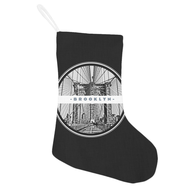 New York Urban Hip Hop Streetwear Brooklyn Pullove Holiday Stocking | Artistshot