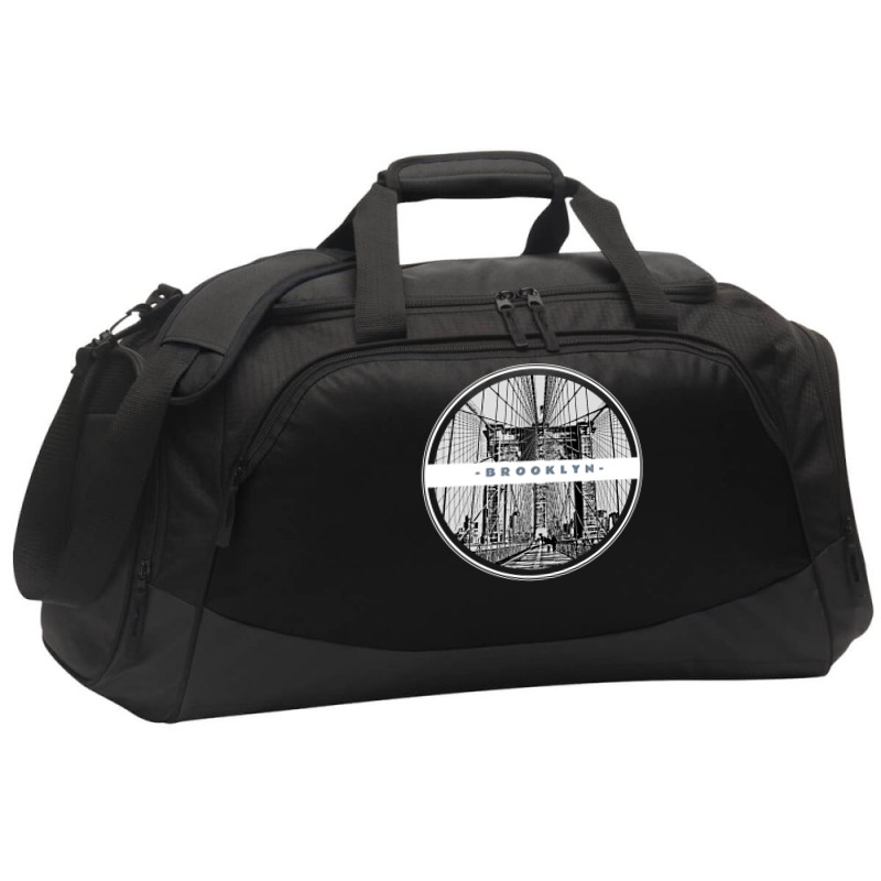 New York Urban Hip Hop Streetwear Brooklyn Pullove Active Duffel | Artistshot