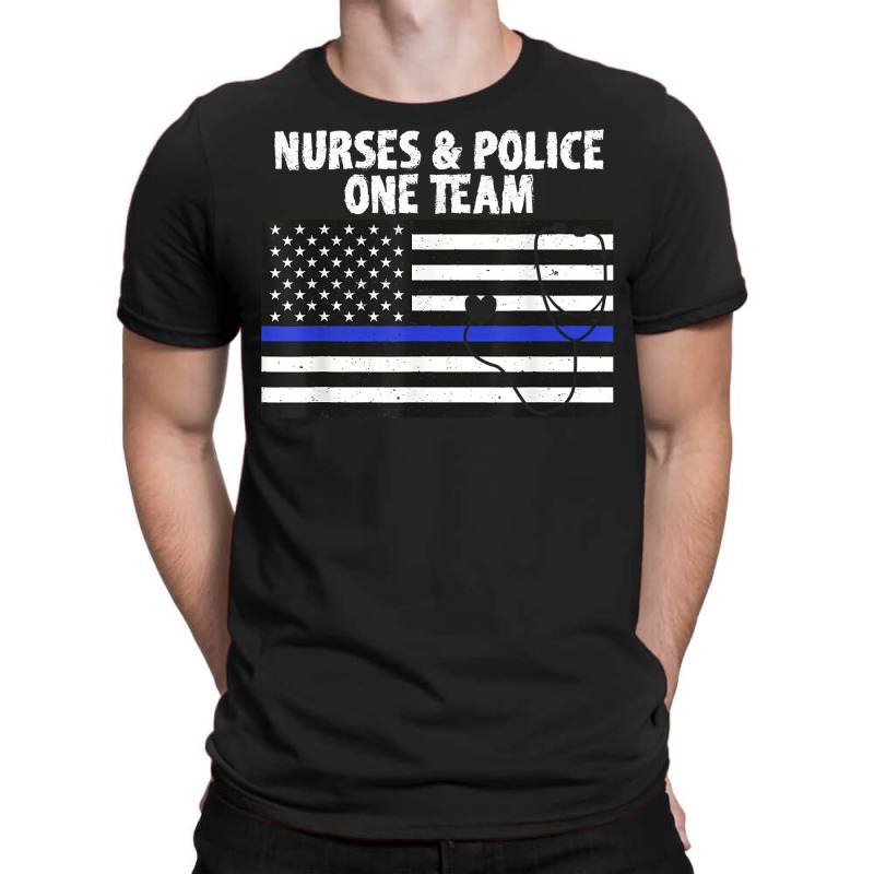 Thin Blue Line Nurse Shirt Police Cop Nurses Hero T-shirt | Artistshot