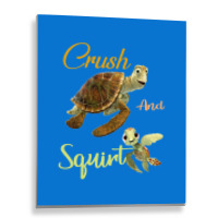 Crush And Squirt Finding Nemo Metal Print Vertical | Artistshot