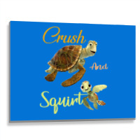 Crush And Squirt Finding Nemo Metal Print Horizontal | Artistshot