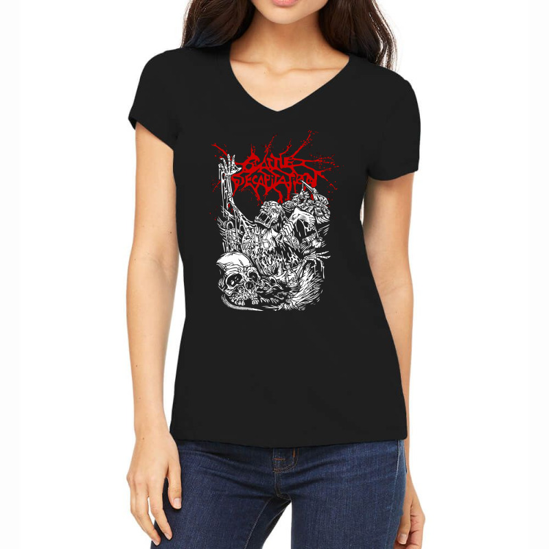 Cattle Decapitation Design Women's V-Neck T-Shirt by trhonyjarezm | Artistshot