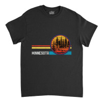 Retro Vintage Minnesota Mn 80s Lake Forest Mountai Classic T-shirt | Artistshot