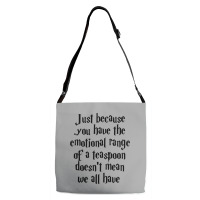 The Emotional Range Of A Teaspoon 56 Adjustable Strap Totes | Artistshot