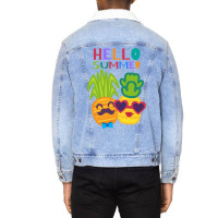 Born In Summer Pineapples Unisex Sherpa-lined Denim Jacket | Artistshot