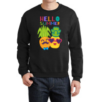 Born In Summer Pineapples Crewneck Sweatshirt | Artistshot