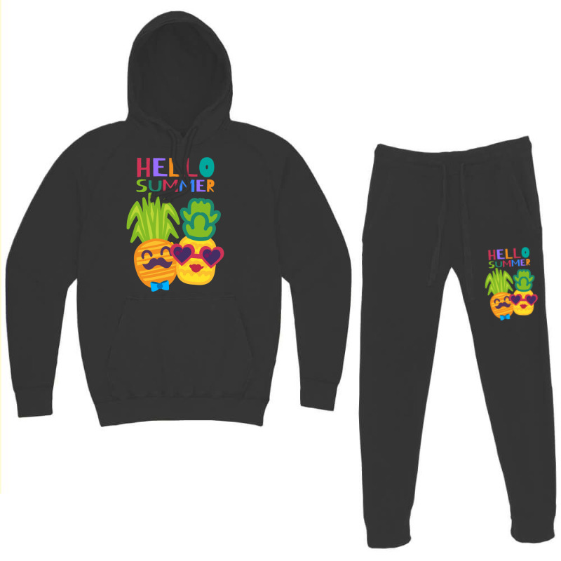 Born In Summer Pineapples Hoodie & Jogger Set | Artistshot