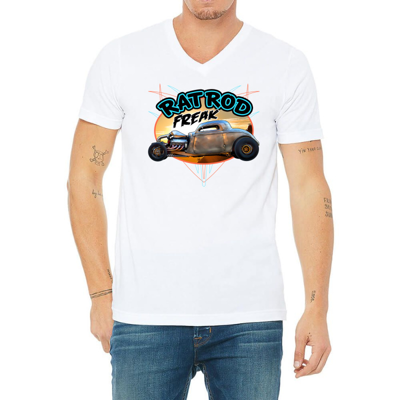 Rat Rod Freak V-neck Tee | Artistshot