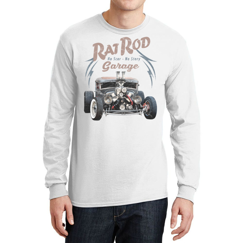 Rat Rod Garage Long Sleeve Shirts | Artistshot