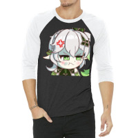 Chibi Nahida Mad & Angry 3/4 Sleeve Shirt | Artistshot