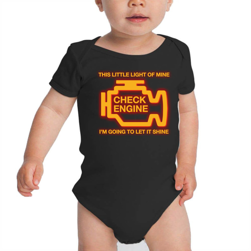 This Little Light Of Mine Check Engine Light Mecha Baby Bodysuit by ewubea | Artistshot