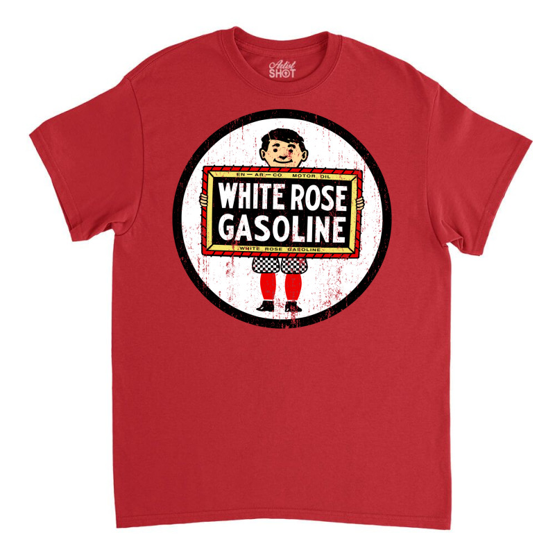 White Rose Gasoline Classic T-shirt | Artistshot