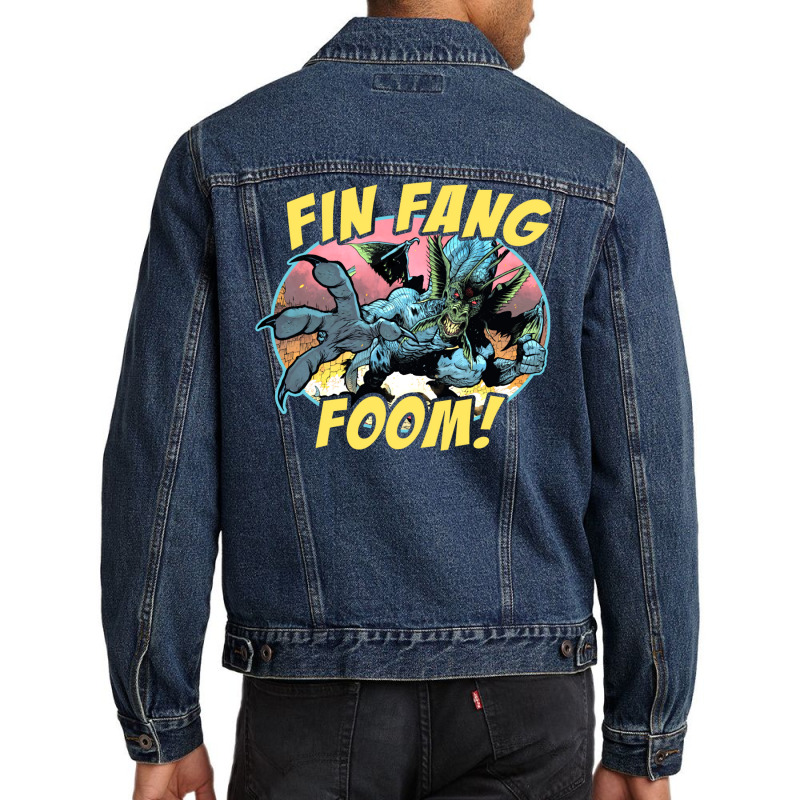 Fin Fang Foom (for Black Shirts) Men Denim Jacket by elmirnaswaa | Artistshot