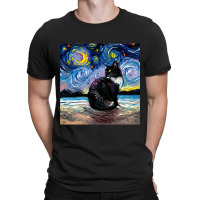 Trending Black Tuxedo Cat Night 2 T-shirt | Artistshot