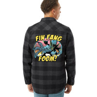 Fin Fang Foom (for Light Shirts) Flannel Shirt | Artistshot