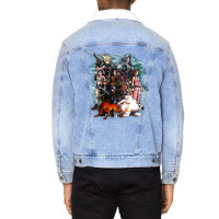 Final Fantasy Vii   Collage Unisex Sherpa-lined Denim Jacket | Artistshot