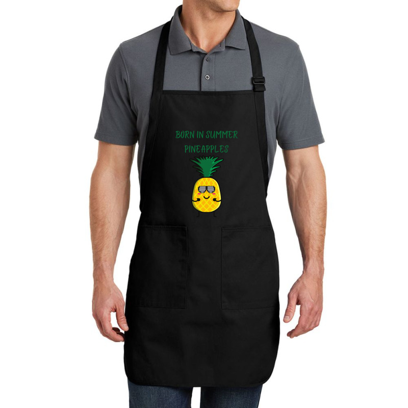 Born In Summer Pineapples Full-length Apron | Artistshot