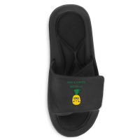 Born In Summer Pineapples Slide Sandal | Artistshot