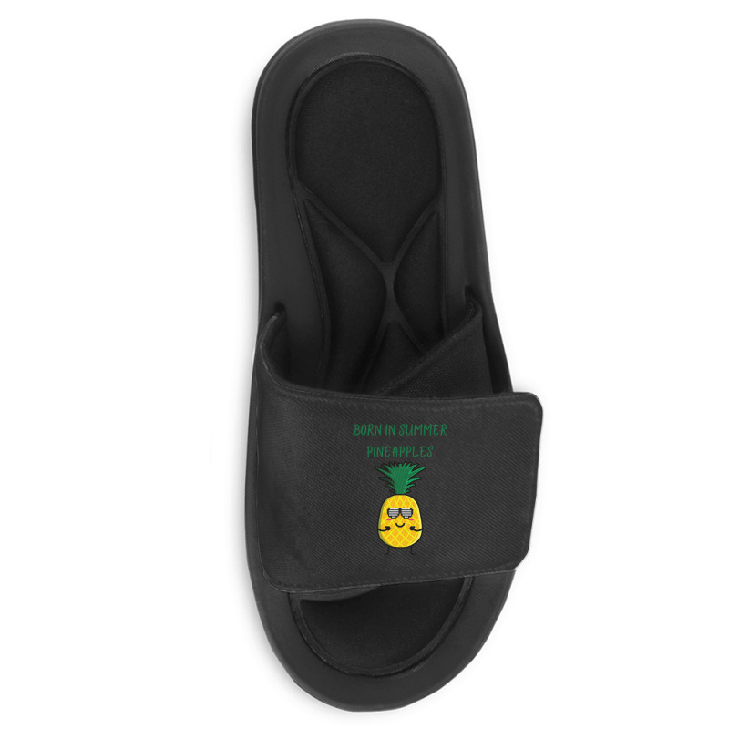 Born In Summer Pineapples Slide Sandal | Artistshot