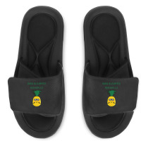 Born In Summer Pineapples Slide Sandal | Artistshot