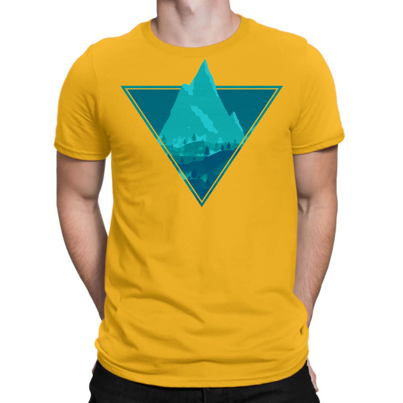 Blue Aesthetic Mountain T-shirt | Artistshot