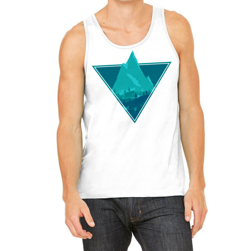 Blue Aesthetic Mountain Tank Top | Artistshot