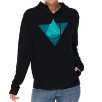 Blue Aesthetic Mountain Lightweight Hoodie | Artistshot