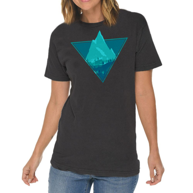 Blue Aesthetic Mountain Vintage T-shirt | Artistshot