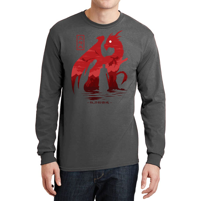 Fire And Blood Long Sleeve Shirts by elmirnaswaa | Artistshot