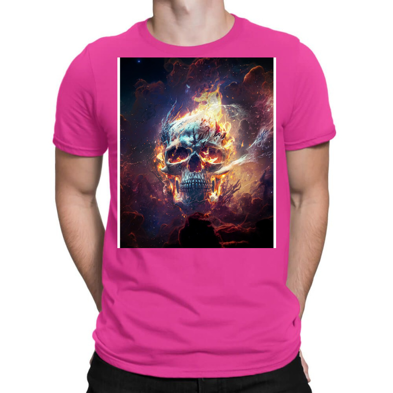 Fire Skull T-Shirt by elmirnaswaa | Artistshot