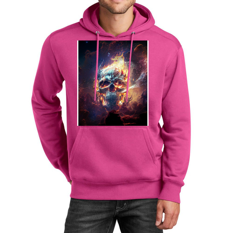 Fire Skull Unisex Hoodie by elmirnaswaa | Artistshot