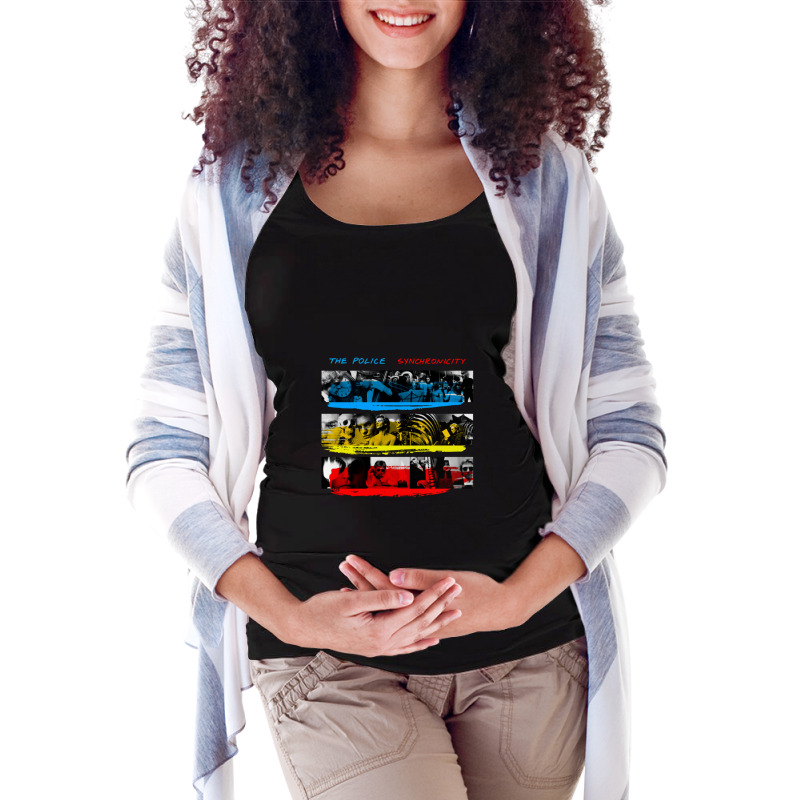 The Police Synchronicity Album Maternity Scoop Neck T-shirt by CurtisDaleCochran | Artistshot