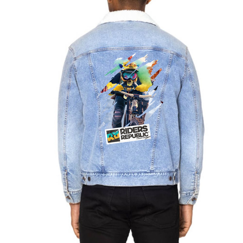 Riders Republic Cool Design Unisex Sherpa-lined Denim Jacket | Artistshot