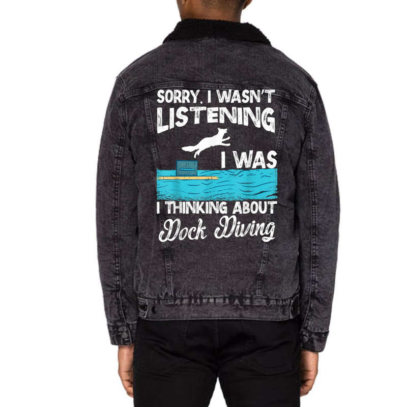 Sorry. I Wasn't Listening I Was Thinking About Doc Unisex Sherpa-lined Denim Jacket | Artistshot