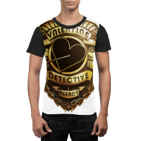 Valentine Detective Agency Gold Graphic T-shirt | Artistshot