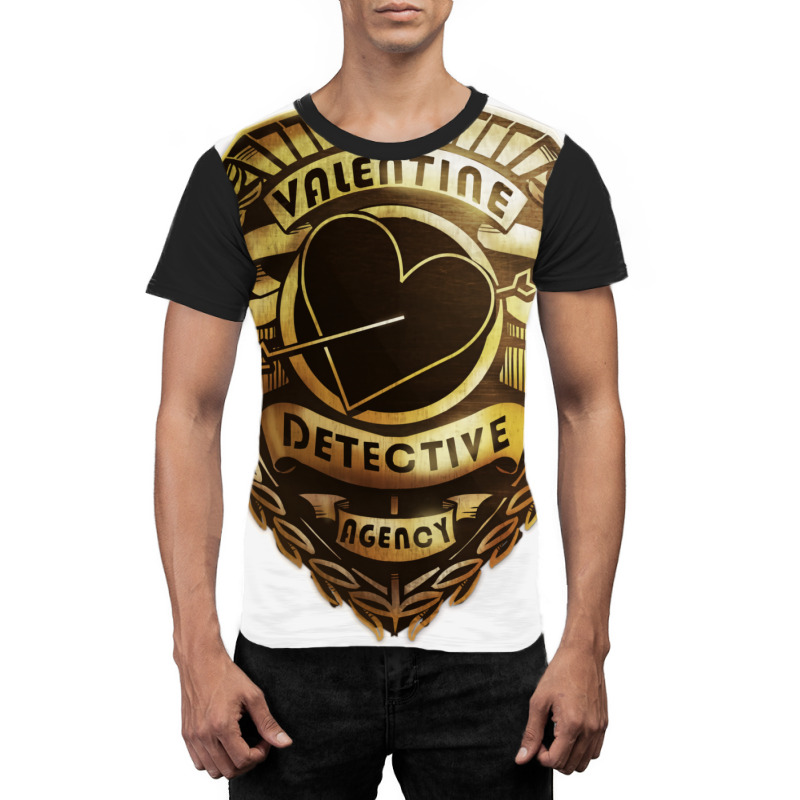 Valentine Detective Agency Gold Graphic T-shirt by imnidadianis2 | Artistshot