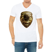 Valentine Detective Agency Gold V-neck Tee | Artistshot