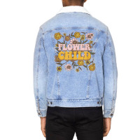 Stay Wild Flower Child Hippie Daisy Wiccan Science Unisex Sherpa-lined Denim Jacket | Artistshot