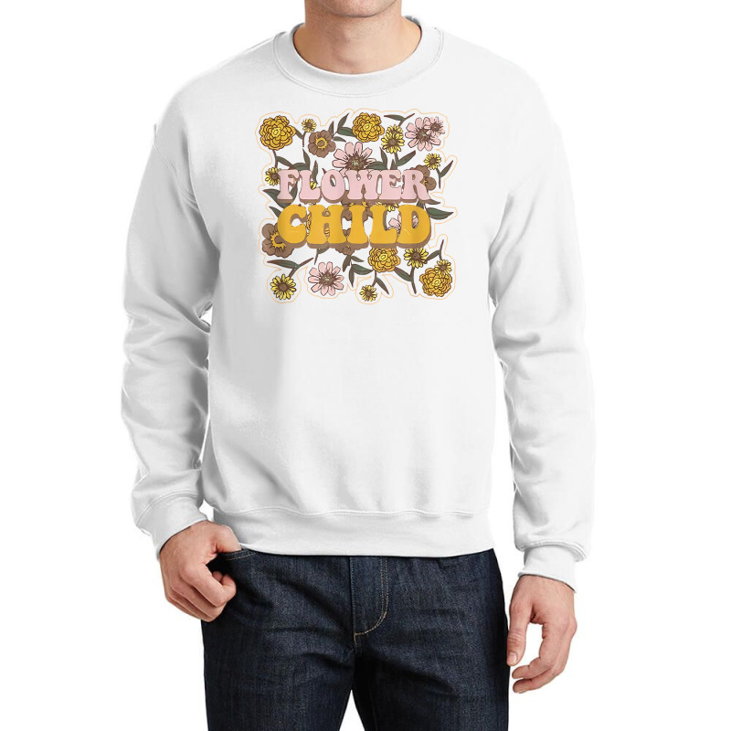 Stay Wild Flower Child Hippie Daisy Wiccan Science Crewneck Sweatshirt | Artistshot