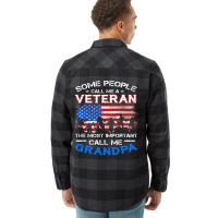 Proud Army Veteran Grandpa Fathers Day Shirt Gifts Flannel Shirt | Artistshot