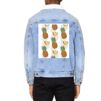 Pineapples In Hawaii  Pineapple At Sea Summer  Pin Unisex Sherpa-lined Denim Jacket | Artistshot