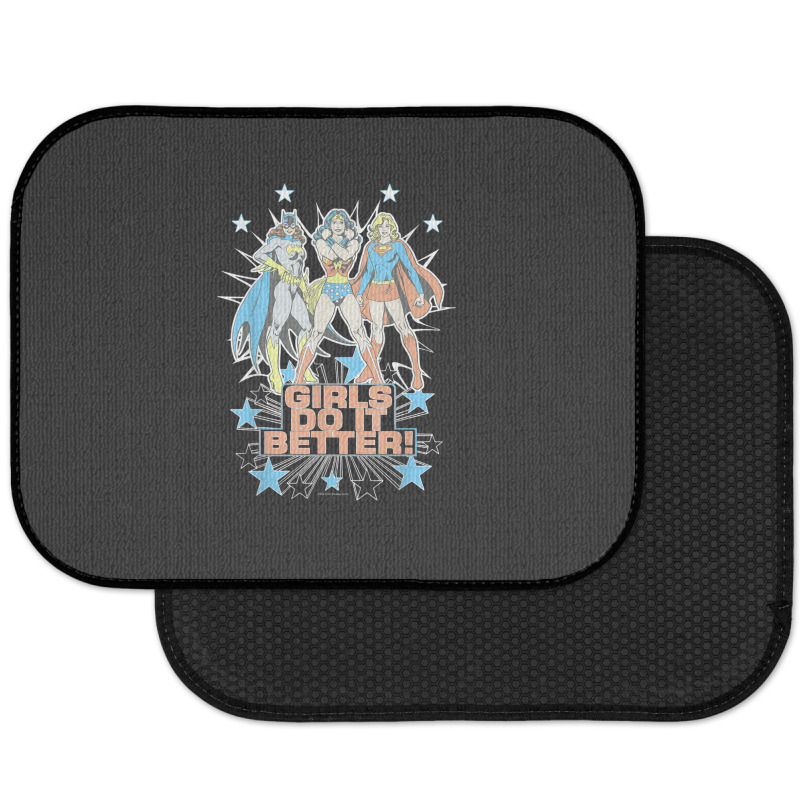 Wonder Woman Supergirl Batgirl Girls Do It Better Rear Car Mat | Artistshot