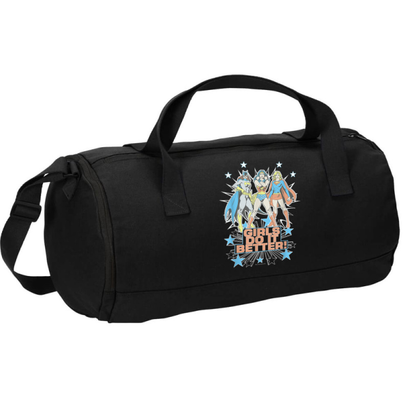 Wonder Woman Supergirl Batgirl Girls Do It Better Duffel Bag | Artistshot