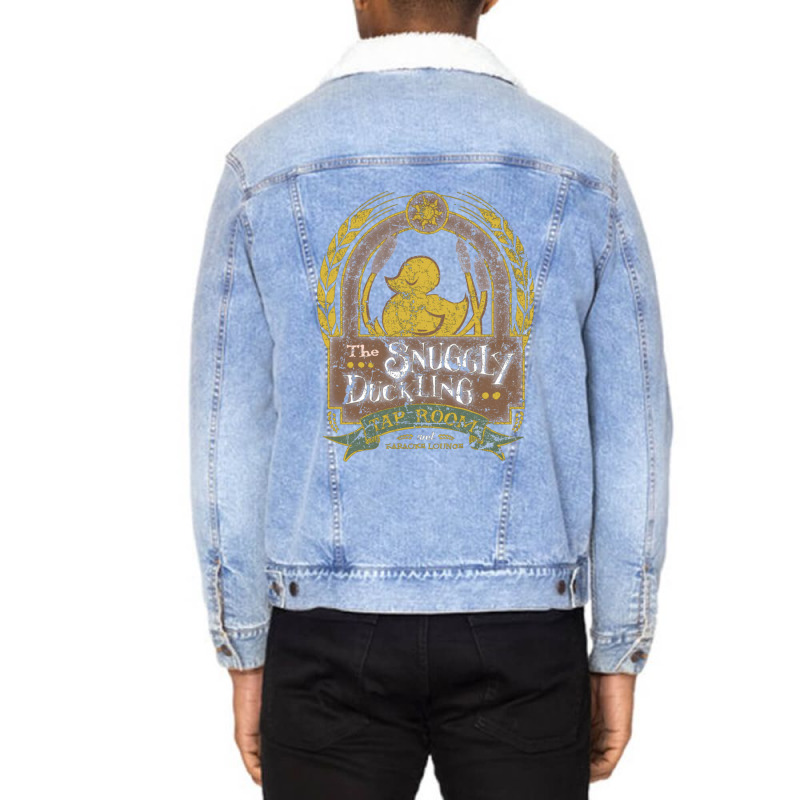 The Snuggly Duckling Tap Room Unisex Sherpa-lined Denim Jacket | Artistshot