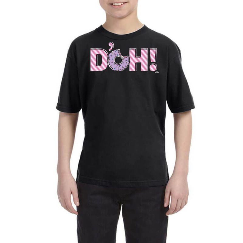 The Simpsons Homer D'oh Donut Premium T Shirt Youth Tee by saterseim | Artistshot