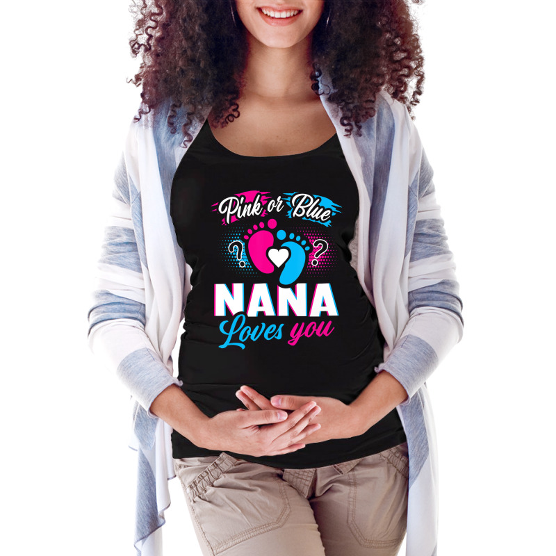 Gender Reveal He Or She Godmother To Bee Pink Or B Maternity Scoop Neck T-shirt | Artistshot