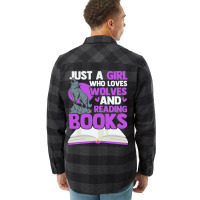 Reading Lovers Wolf Lovers Bookworms Book Lovers Flannel Shirt | Artistshot